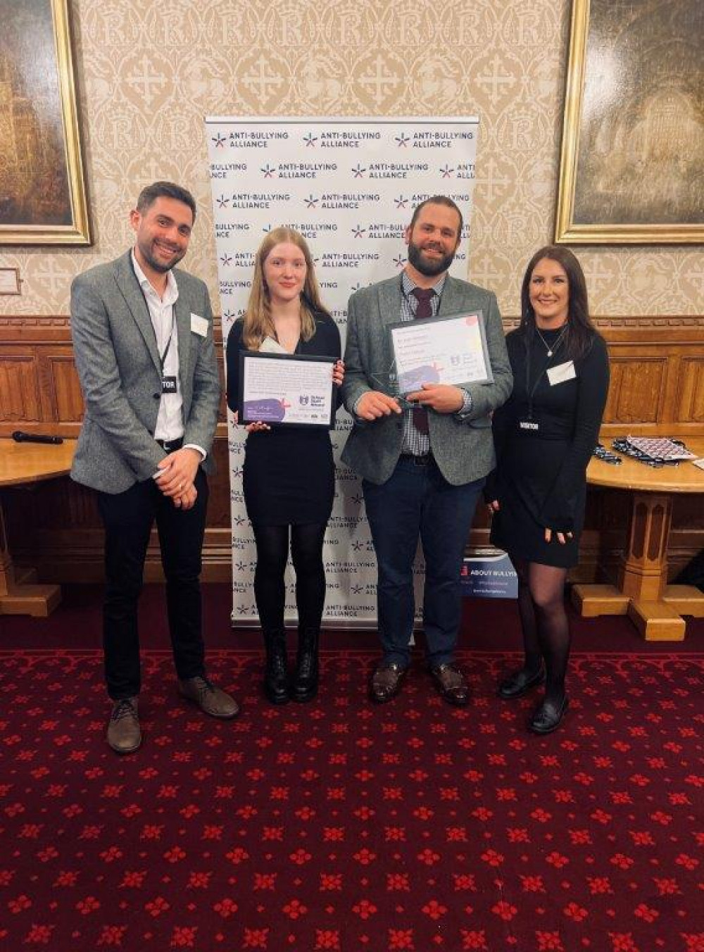 Josh Hampson from Frome College (second from right)