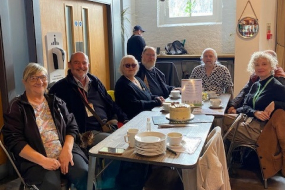Some of those attending the 10th anniversary Talking Cafe Some of those attending the 10th anniversary Talking Cafe