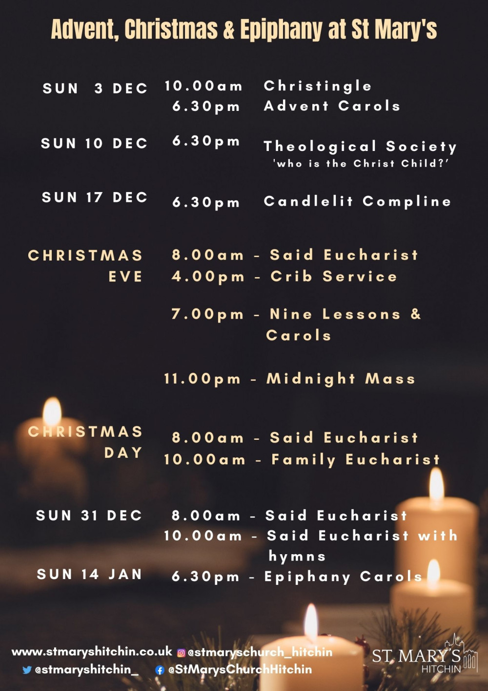 Christmas Services at St Mary's Church 