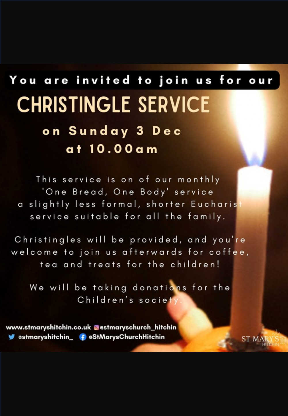 Advent Sunday Christingle Service at St Mary's Church Advent Sunday Christingle Service at St Mary's Church