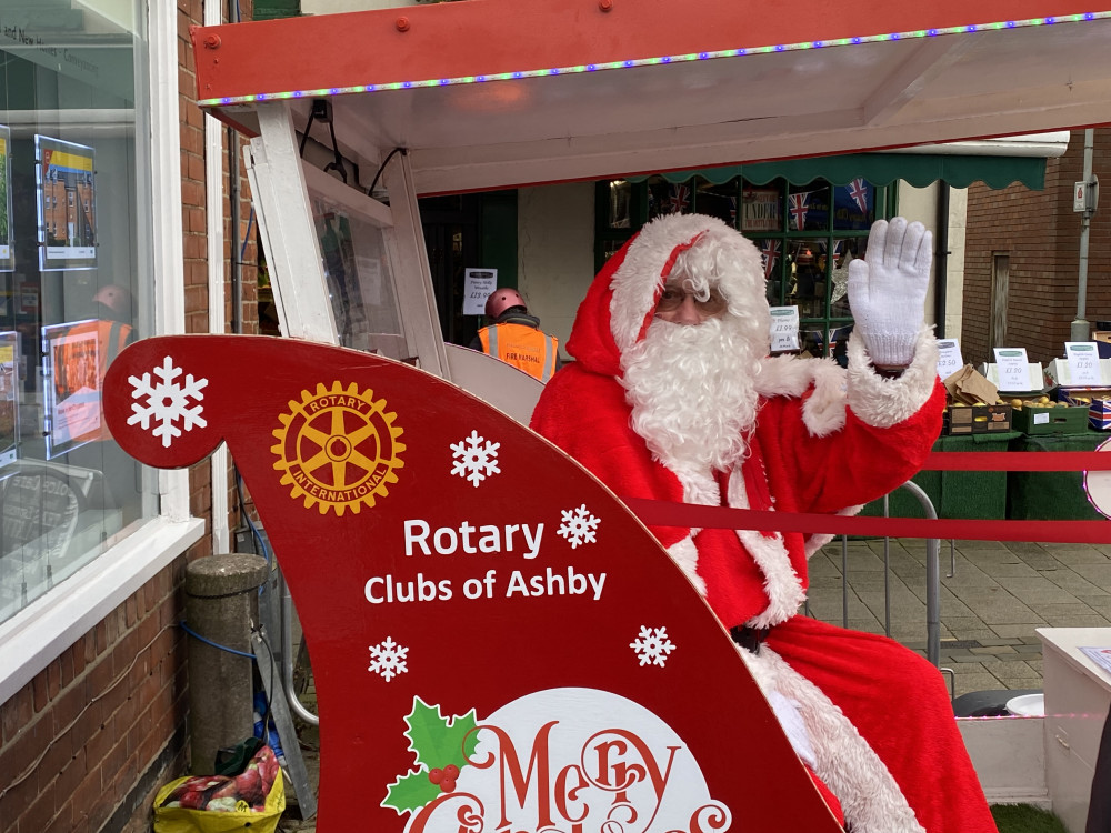 Santa is returning to Ashby Christmas Market again this year. Photo: Ashby Nub News Santa is returning to Ashby Christmas Market again this year. Photo: Ashby Nub News