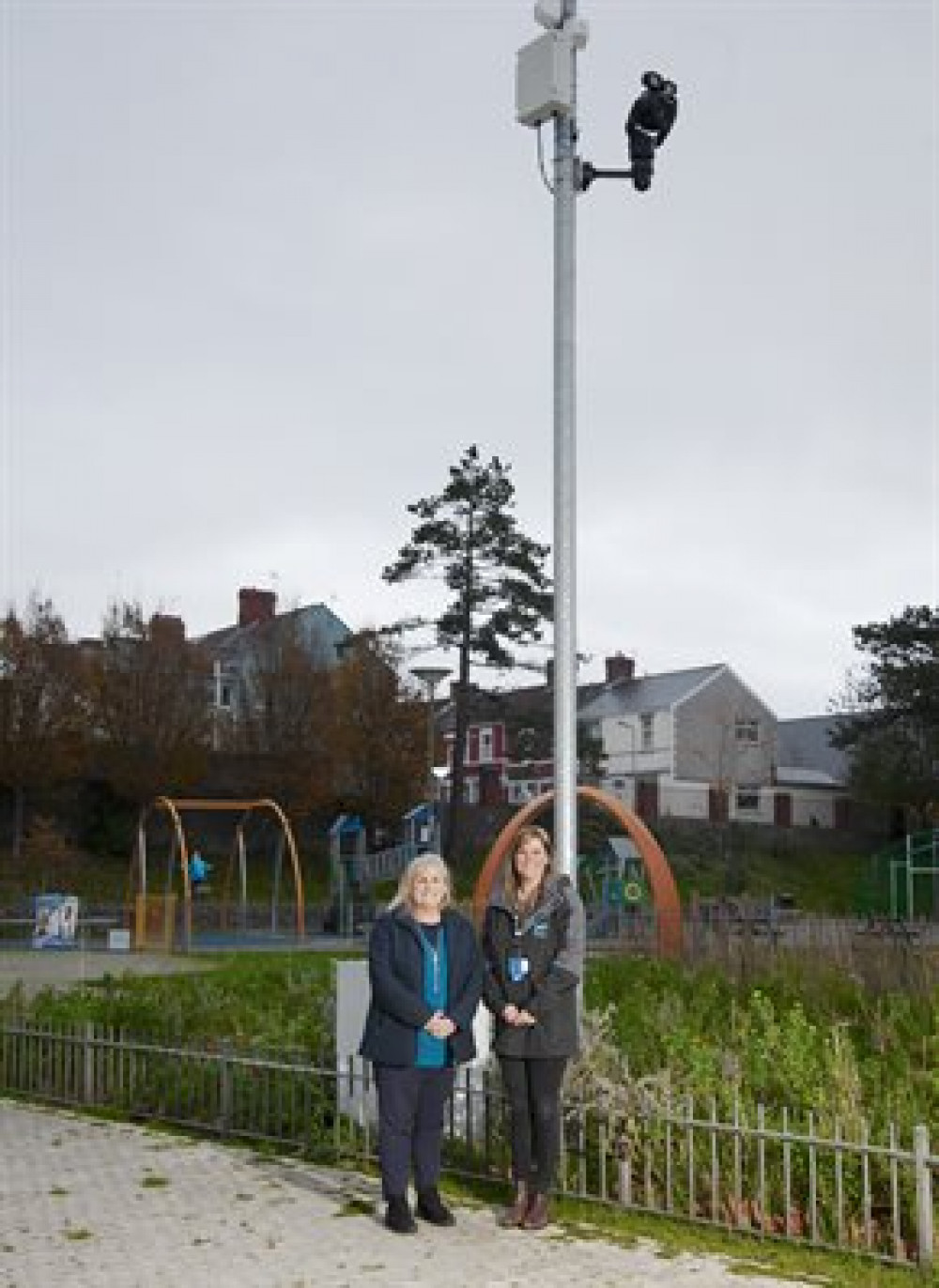 Cllr Sandra Perkes and community safety development officer Rebecca Lane.