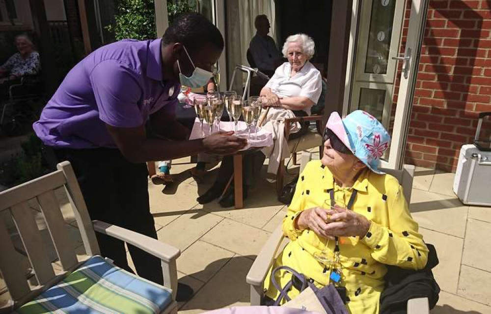 Residents at a celebration (Image: Coombe Hill Man