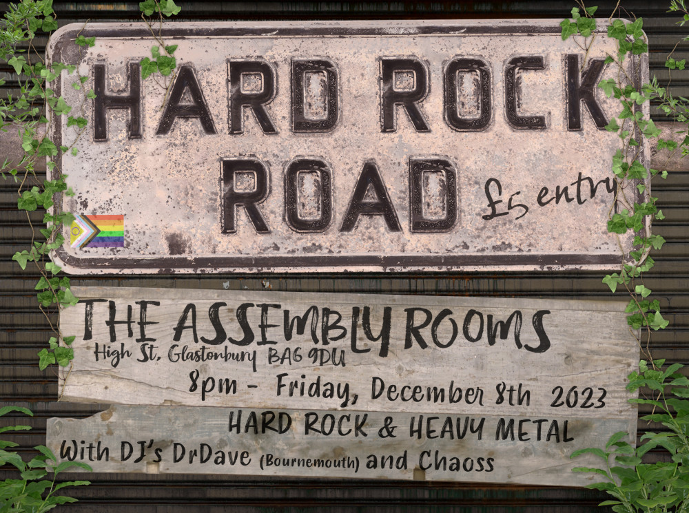 HARD ROCK ROAD @ The Assembly Rooms, Glastonbury - 8PM Friday 8th December 2023