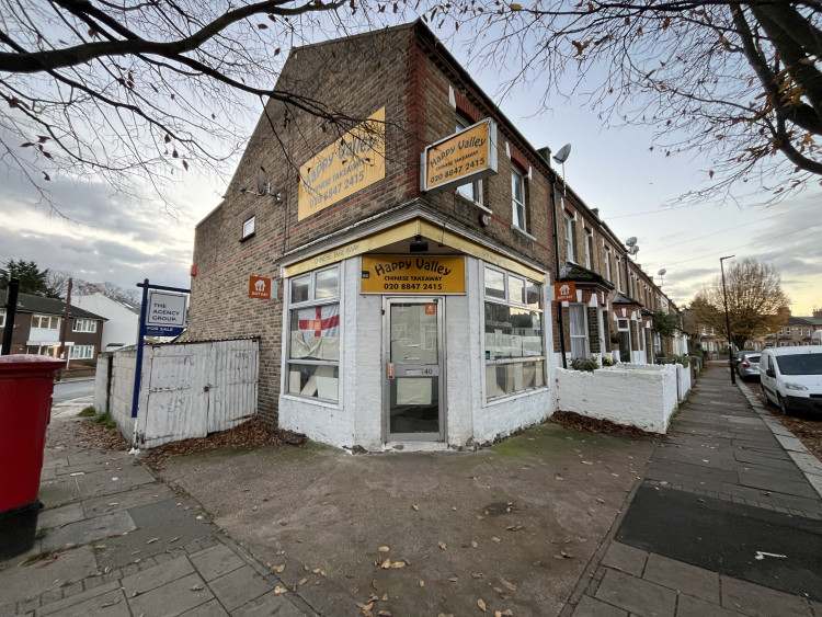 Happy Valley Chinese Takeaway in Brentford is on the market for sale (credit: Cesar Medina).