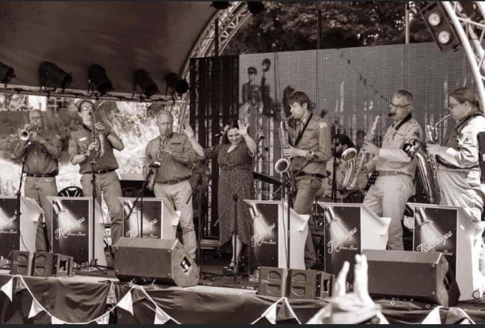 The Kalamazoo Dance Band at the The Venture Theatre, North Street, Ashby de la Zouch. Image: Supplied