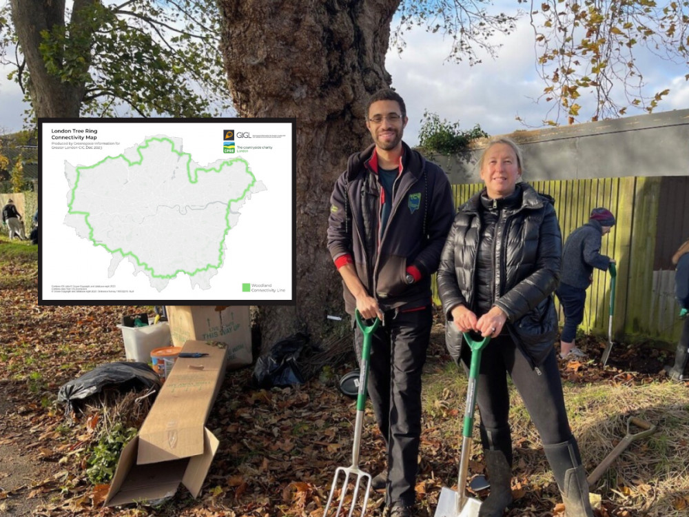 An "M25 for nature" is being created to surround London with a border of trees (credit: SWNS/ Luke Sumner).