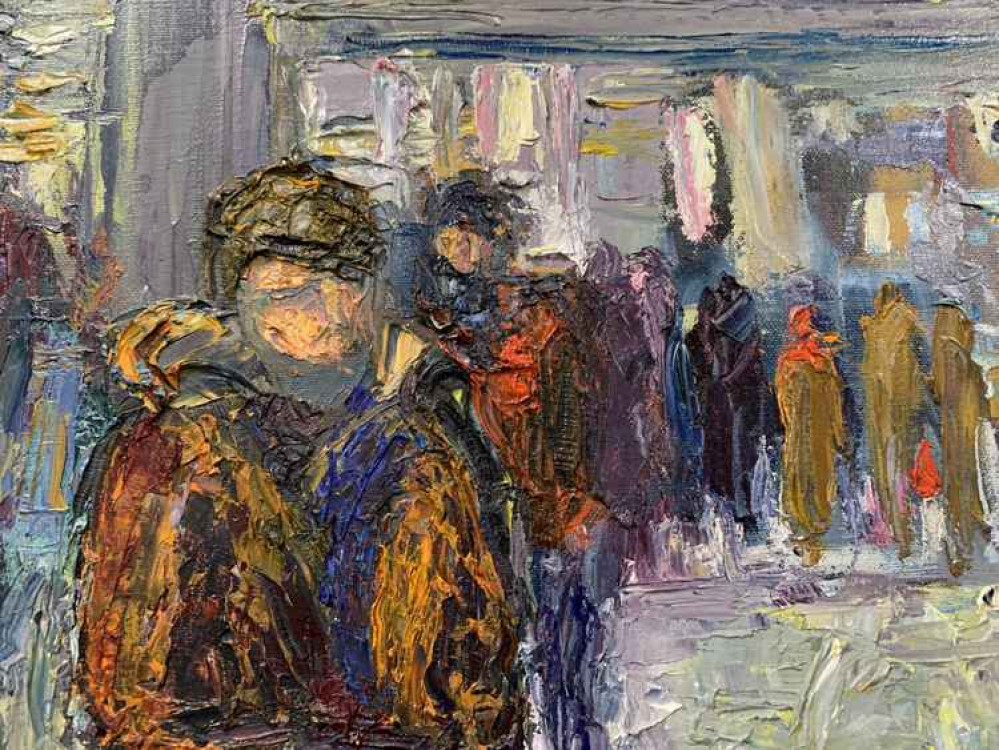 'Commuters, Piccadilly Station, Manchester' by Sarah Morley 'Commuters, Piccadilly Station, Manchester' by Sarah Morley