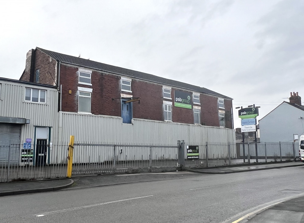 PBS Textile Fabrications, on Williamson Street in Tunstall, could be transformed into an EV charging hub if plans are approved (Nub News).