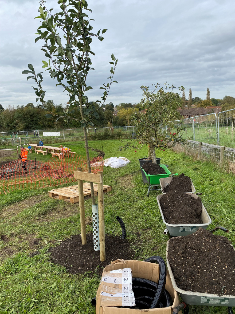 The play area was due to open in November ; Photo Frome Town Council 