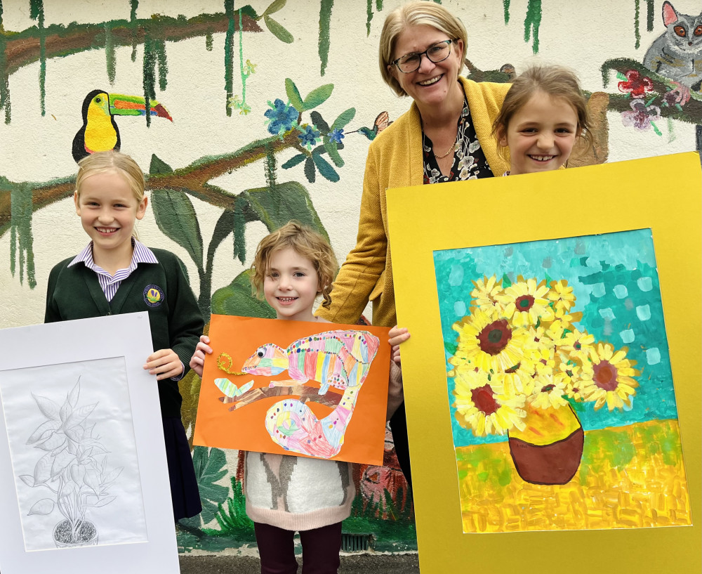 Springmead School students who competed in the 2023 ISA South West and National Art Competitions