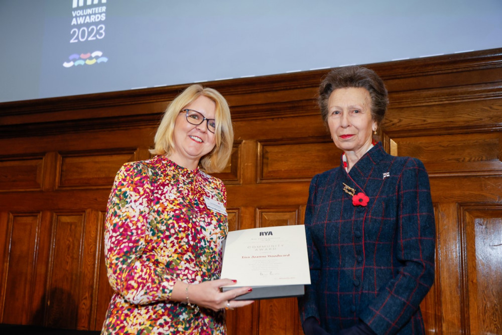 Lisa Woodward receives her award from HRH The Princess Royal, President of the RYA. Awards Photos: Paul Wyeth / RYA Lisa Woodward receives her award from HRH The Princess Royal, President of the RYA. Awards Photos: Paul Wyeth / RYA