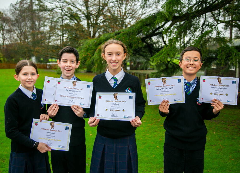 This year's UK Bebras Challenge saw participation from over 400,000 students nationwide, with more than 115,000 competing in the same category as Millfield Prep's Year 7 pupils.