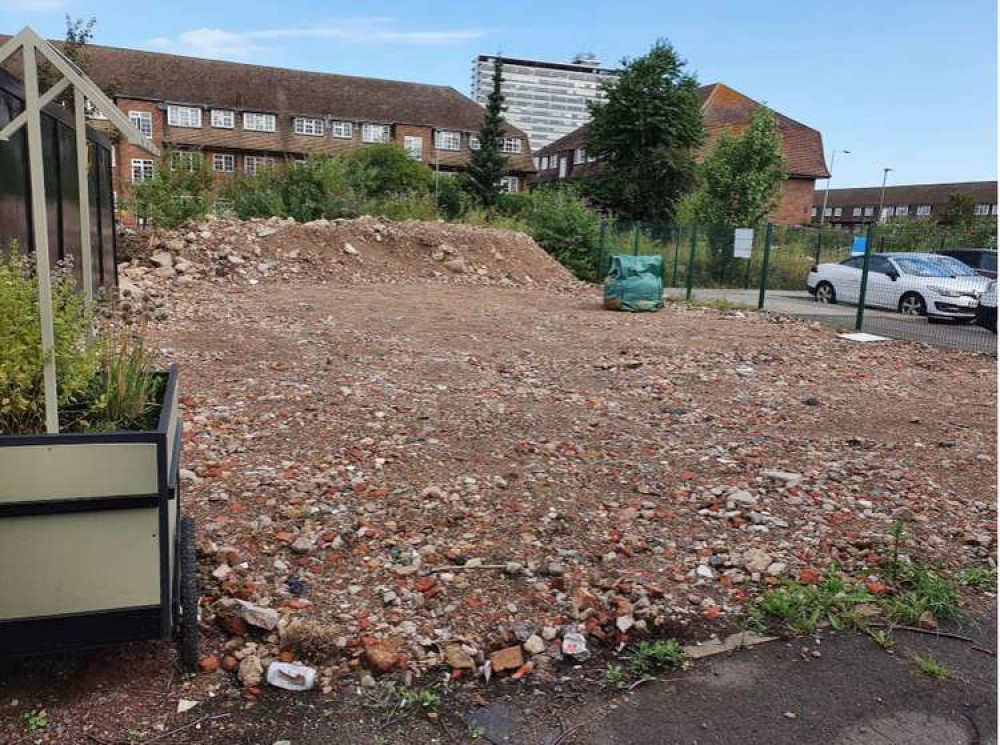 The wasteland at the station before the garden was created (Image: The Community Brain)