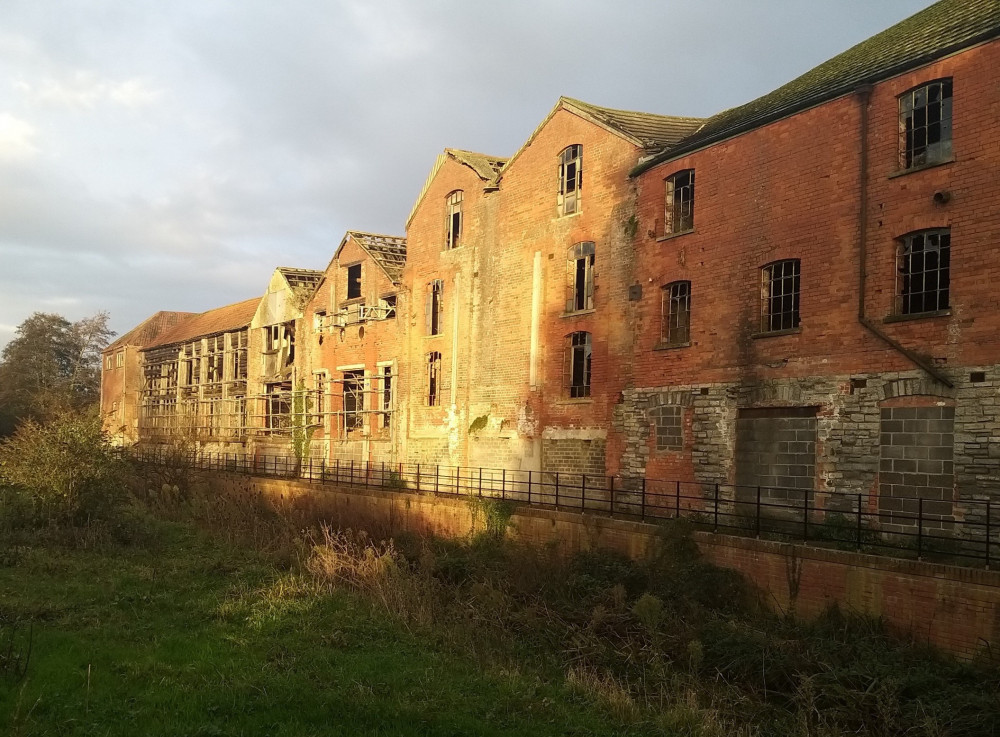 The buildings in Glastonbury 