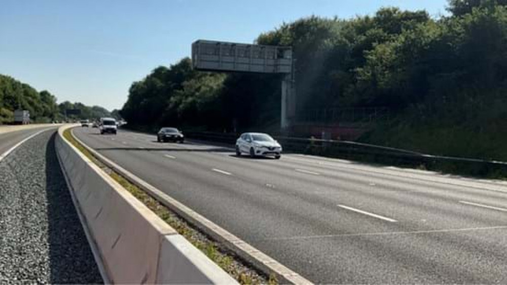 Works on the M40-M42 interchange began in February (image via National Highways)