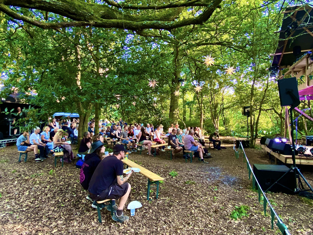 Festival-goers listening to music in the woods at last year's Timber Festival. Photos: Ashby Nub News Festival-goers listening to music in the woods at last year's Timber Festival. Photos: Ashby Nub News