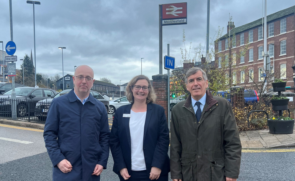 Mark Osbourne, Claire Kingswood and David Rutley MP. (Image - David Rutley MP)