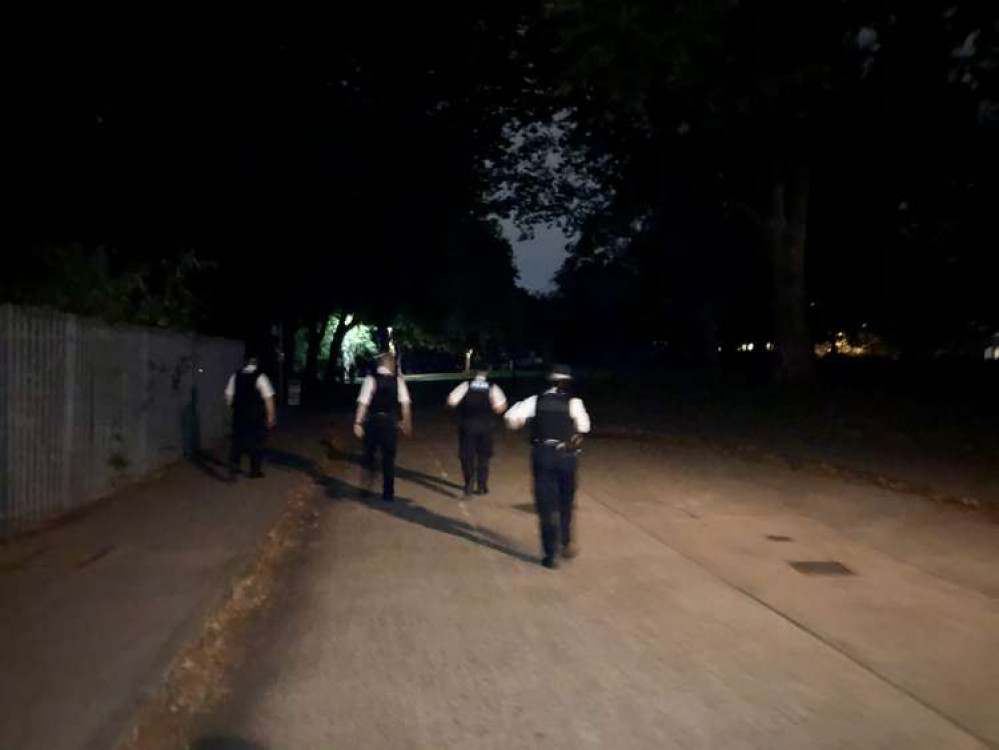 Police officers were out on patrol at the weekend to make sure the festivities didn't get out of hand (Image: Kingston police) Police officers were out on patrol at the weekend to make sure the festivities didn't get out of hand (Image: Kingston police)
