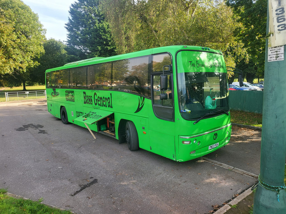 The 'infamous green party bus'