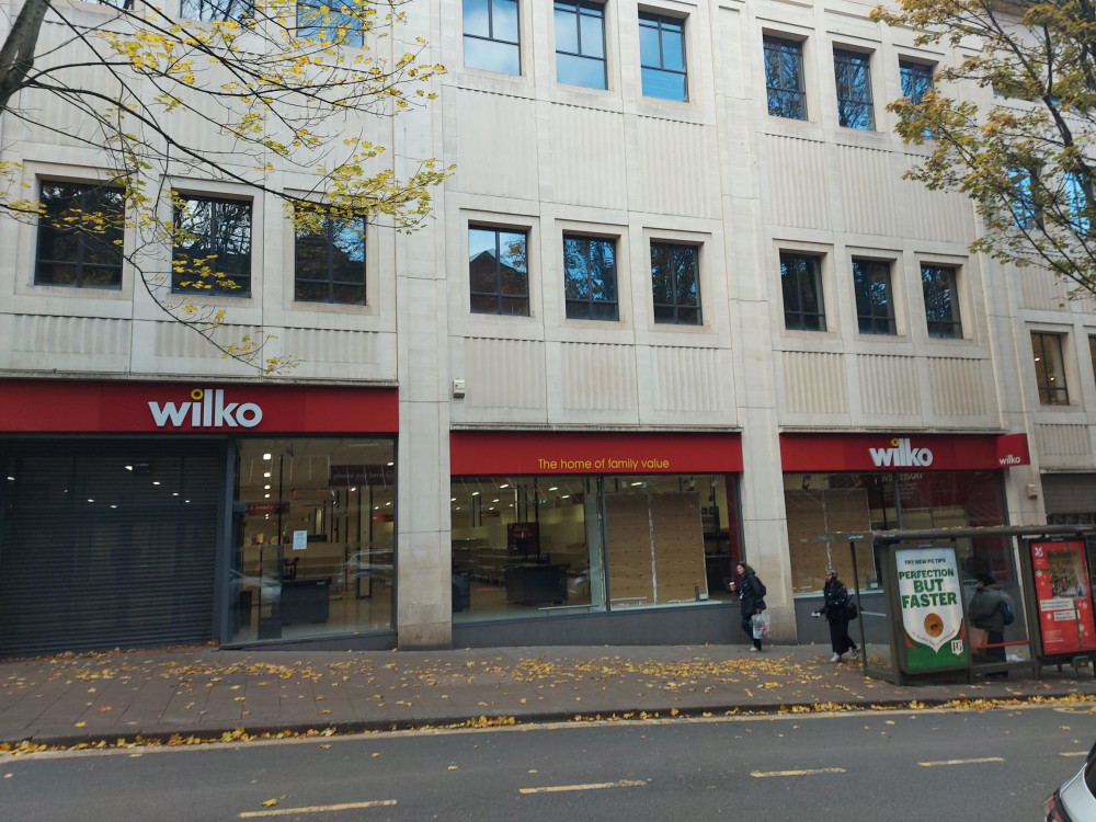 The empty Wilko premises in Bristol November 23: Photo Frome Nub News 