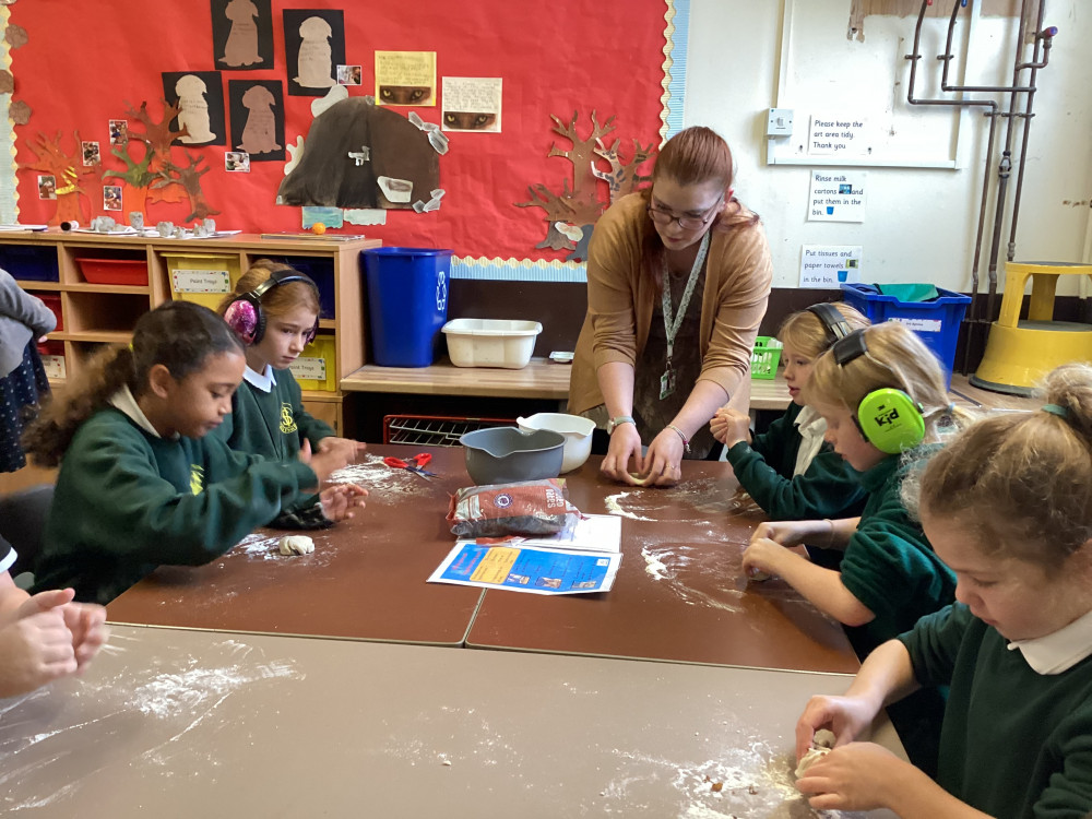 Making Egyptian bread