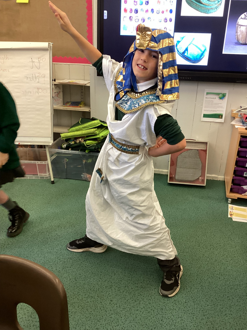 Dressing up as Ancient Egyptians was fun!