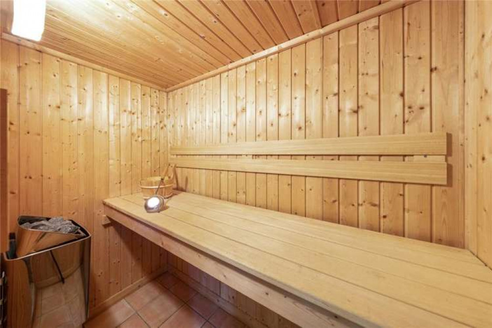 The cosy sauna cabin - very Hygge (Image: Coombe Residential)