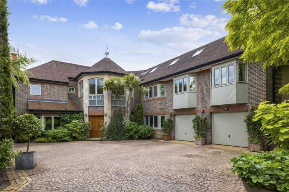 The front of the house showing its double garage (Image: Coombe Residential)