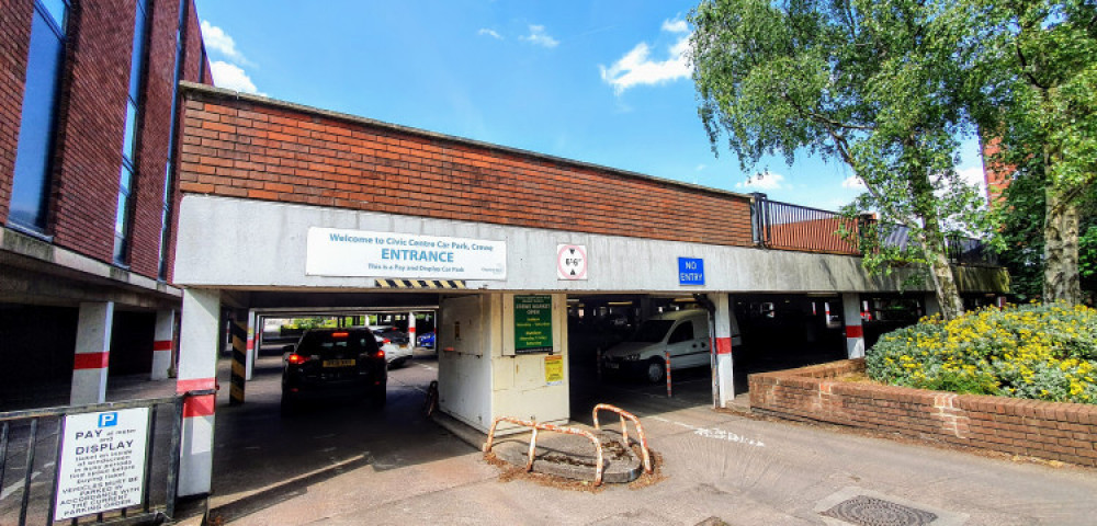 Civic Centre Car Park, Crewe Street, permanently closed to the public on Tuesday 12 December (Ryan Parker).