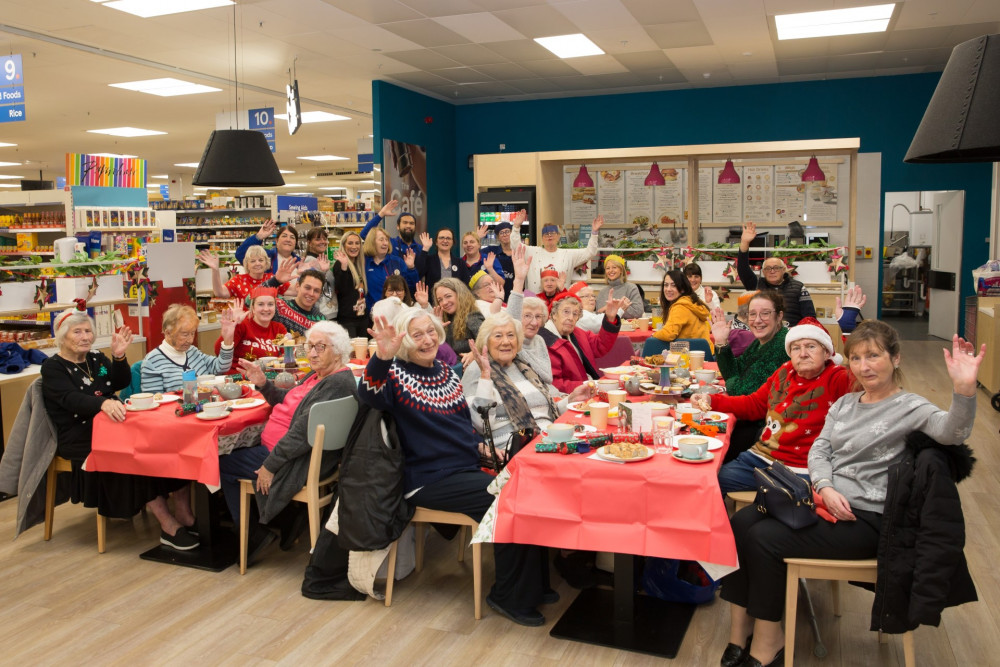 It was party time at Tesco.