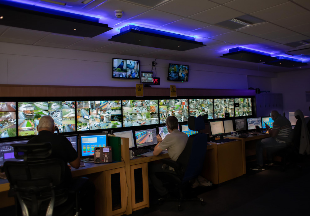 The CCTV Control Room. (Image - Cheshire East Council) 