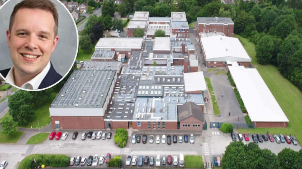 A local politician has started a petition to encourage the government to rebuild Bramhall High School, following disruption caused by the discovery of RAAC (Images - Stockport Council)