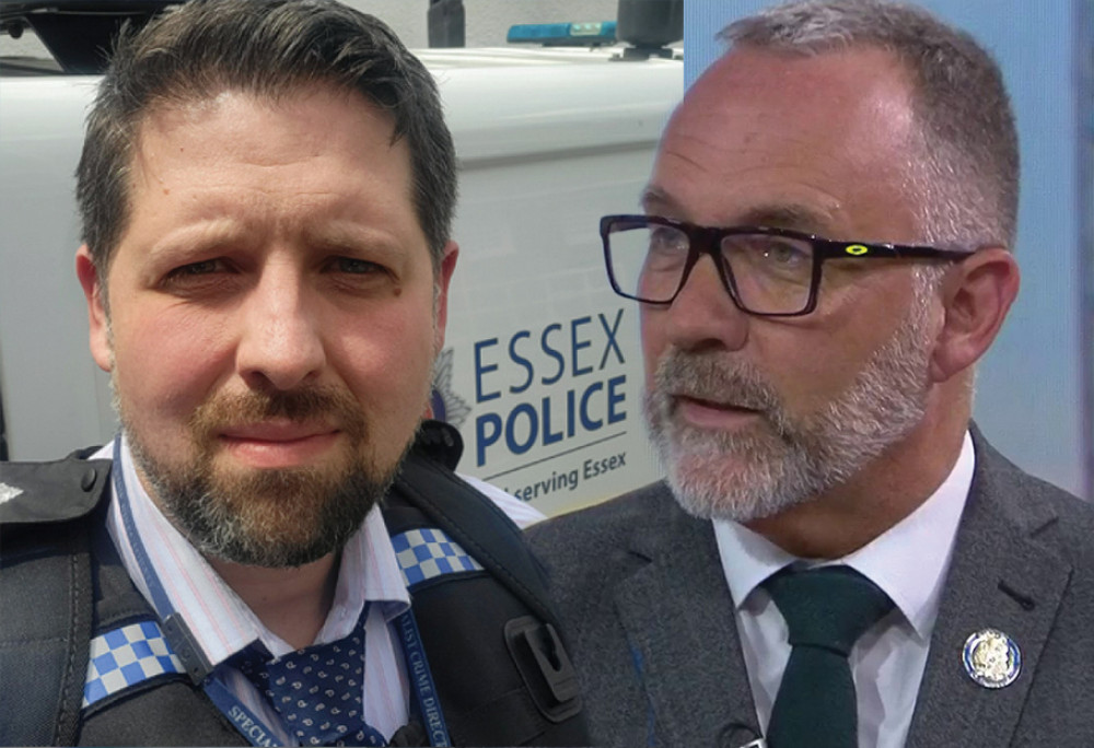 Cllr Andrew Jefferies (left) has echoed the upbeat words of local police chief CI Tony Atkin. 