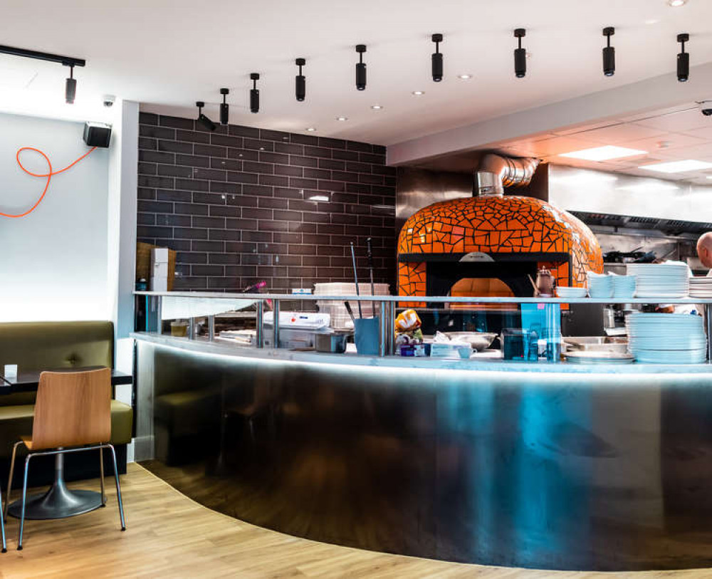 The giant pizza oven  (Image: Eco restaurant)