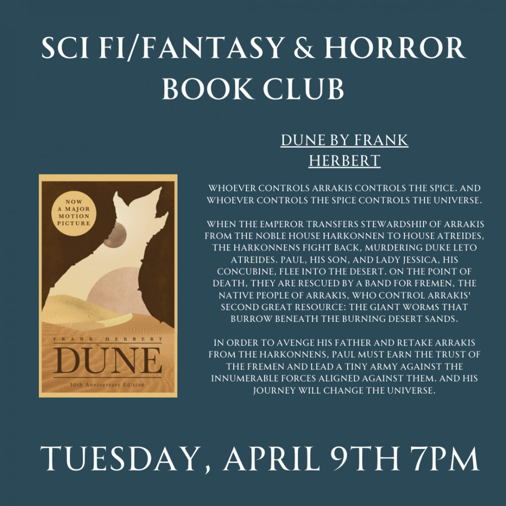Sci Fi/Fantasy & Horror Book Club - Dune