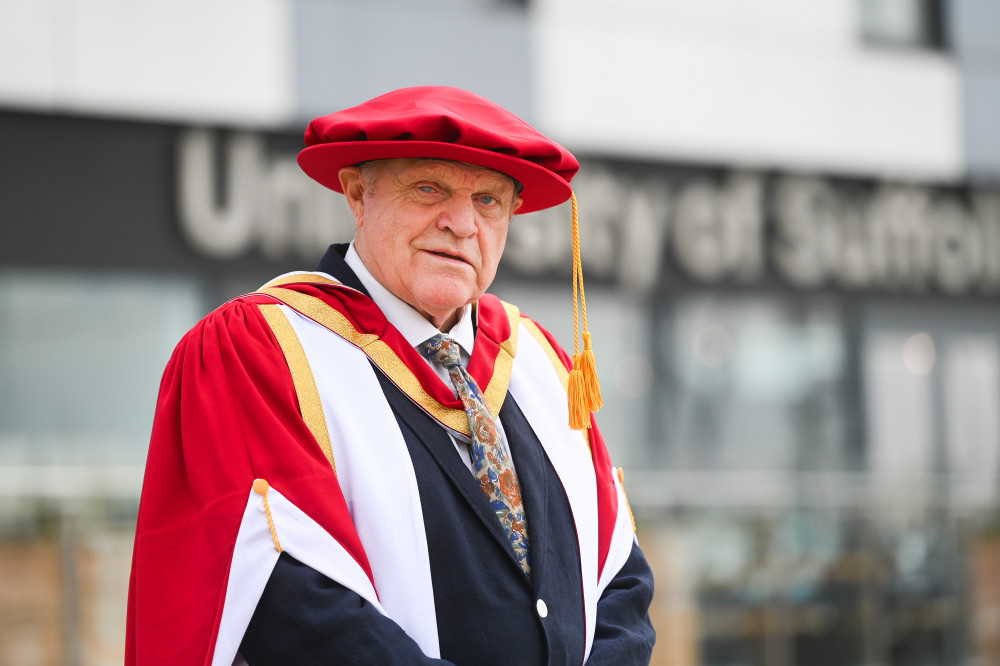 Charlie Haylock, Suffolk dialect expert, who was given an honorary degree (Picture: University of Suffolk/Gregg Brown Photography)