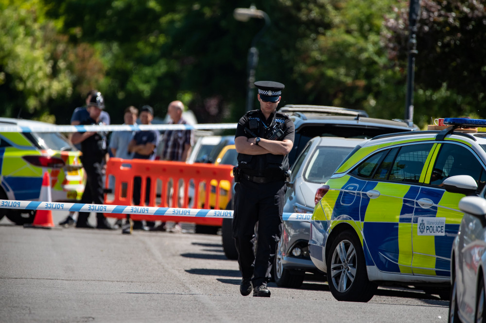 The alleged hit-and-run took place on Ettington Road, Wellesbourne on Thursday 14 December (image via SWNS)