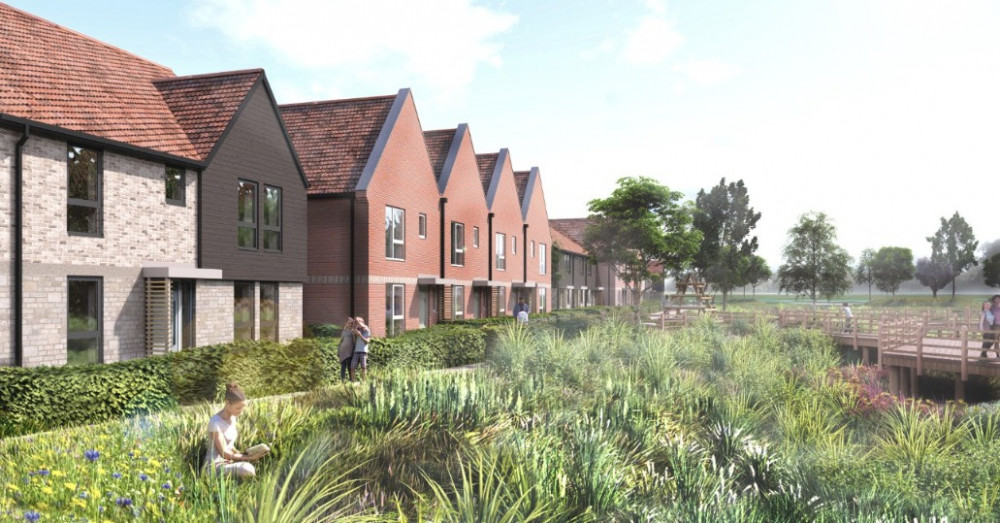 Artist's Impression Of 280 Homes On The B3151 Somerton Road In Street. CREDIT: RHaR.