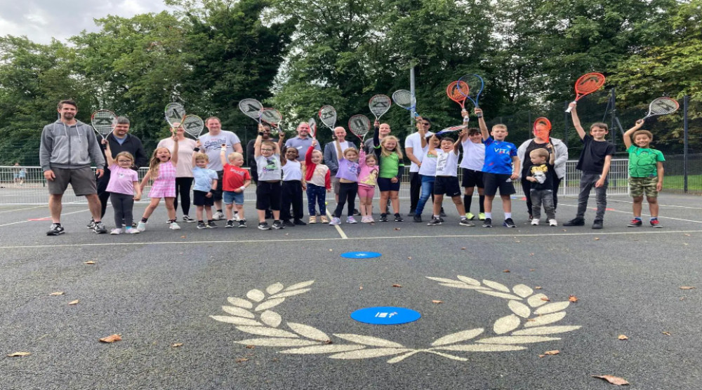 The We Do Tennis programme provided free lessons for 100 children, introducing them all to tennis (Image - Stockport Council)