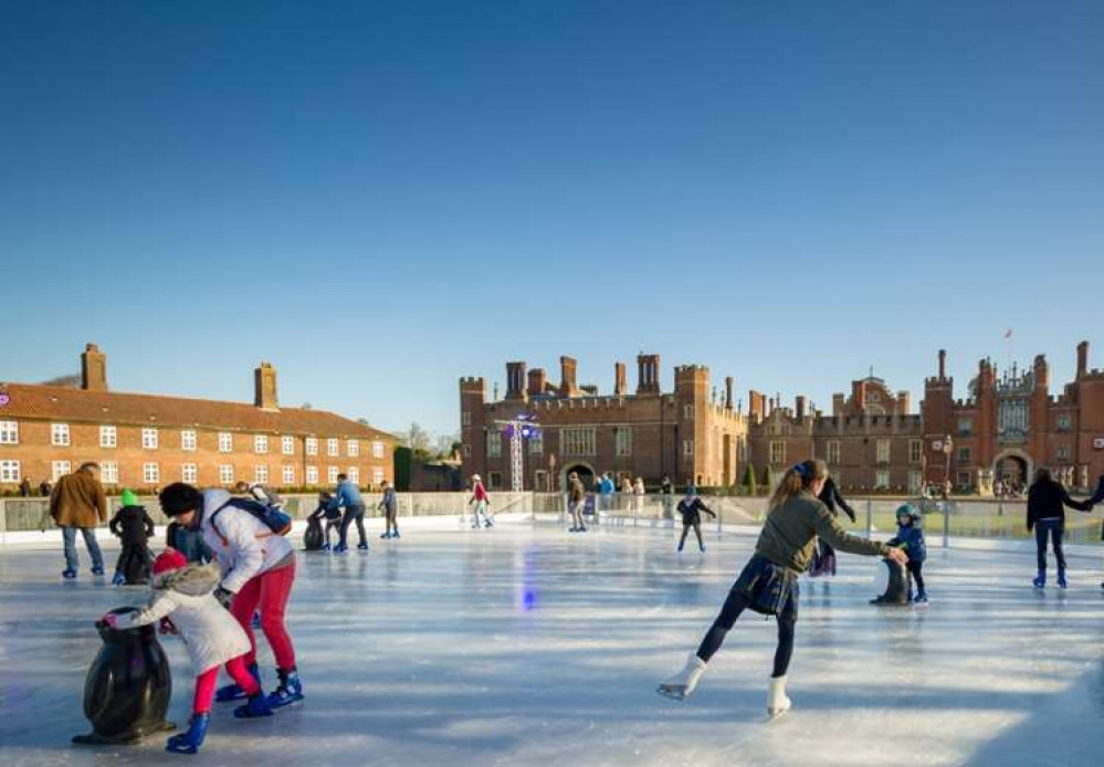 Hampton Court Ice Rink is back open today (Image: Hampton Court Ice Rink)