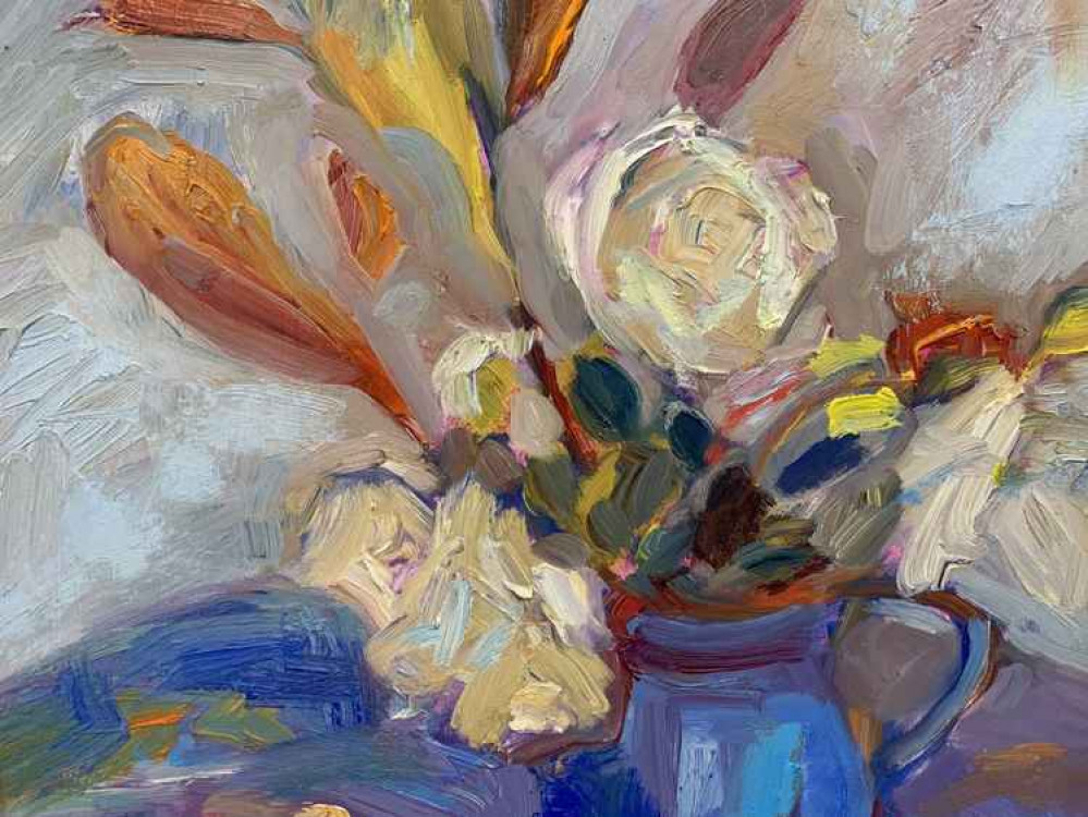 'Roses and Robinia' by Sarah Morley