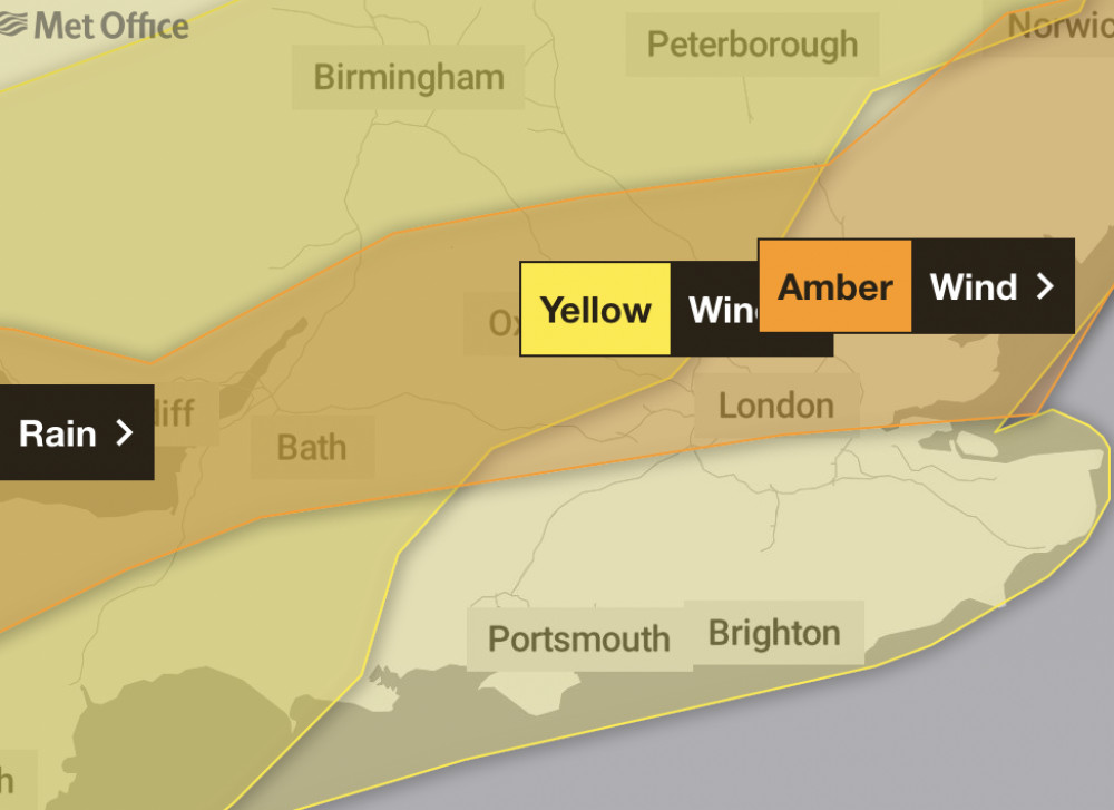 A amber weather warning has been issued for Richmond. (Photo Credit: Met Office).