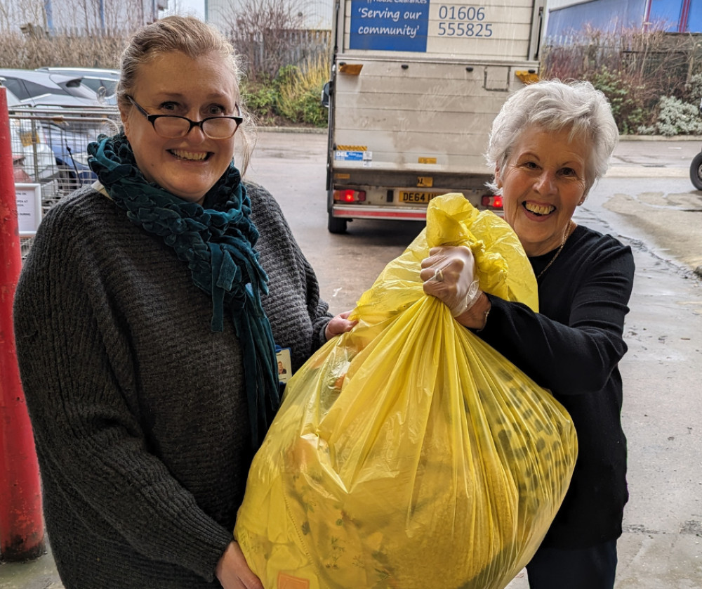 Sara Lanceley from St Luke’s Hospice with supporter Joyce Hancock. (Photo: St Luke's)