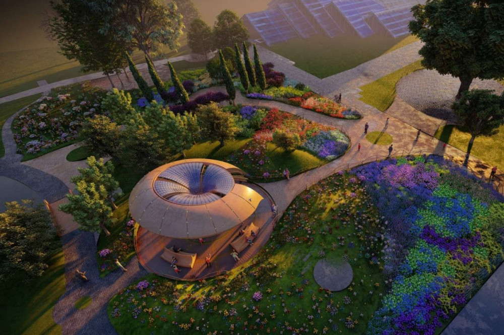  Proposed Carbon Garden, Kew Gardens. (Credit: Mizzi Studio/Royal Botanic Gardens Kew, provided in Richmond Council documents.)