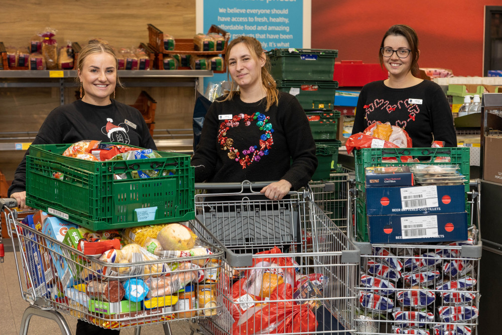 Aldi donated 31,460 meals to those in need in Stoke-on-Trent and Staffordshire over the festive period (Aldi).