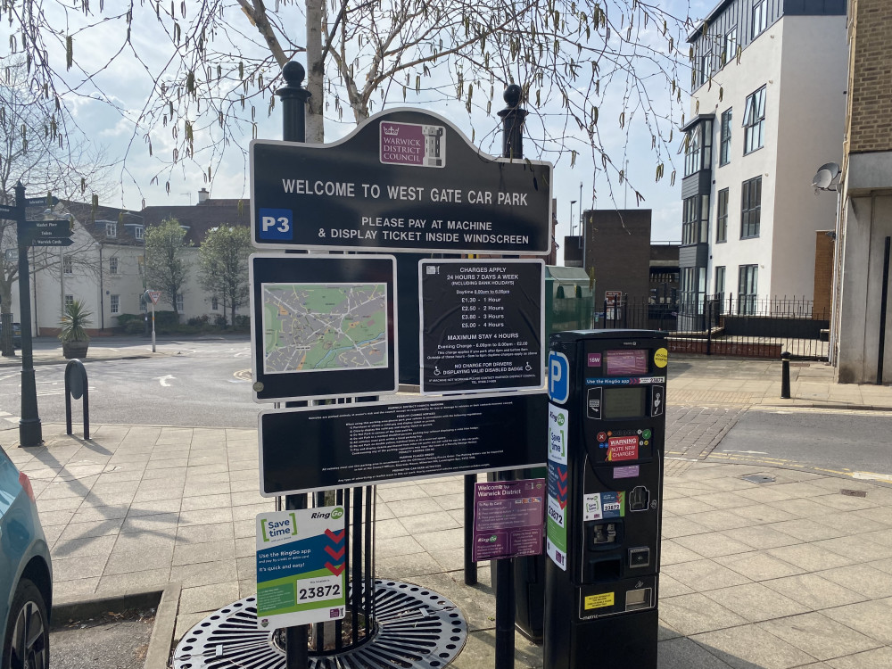 Prices have been put up in all Warwick District Council car parks (image by James Smith)