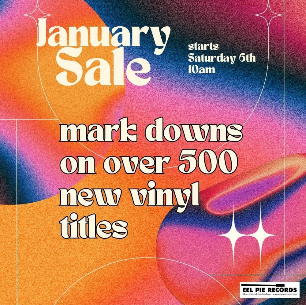 Twickenham's Eel Pie Records January sale begins tomorrow (Saturday 6 January) at 10am. (Photo Credit: Eel Pie Records). Twickenham's Eel Pie Records January sale begins tomorrow (Saturday 6 January) at 10am. (Photo Credit: Eel Pie Records).