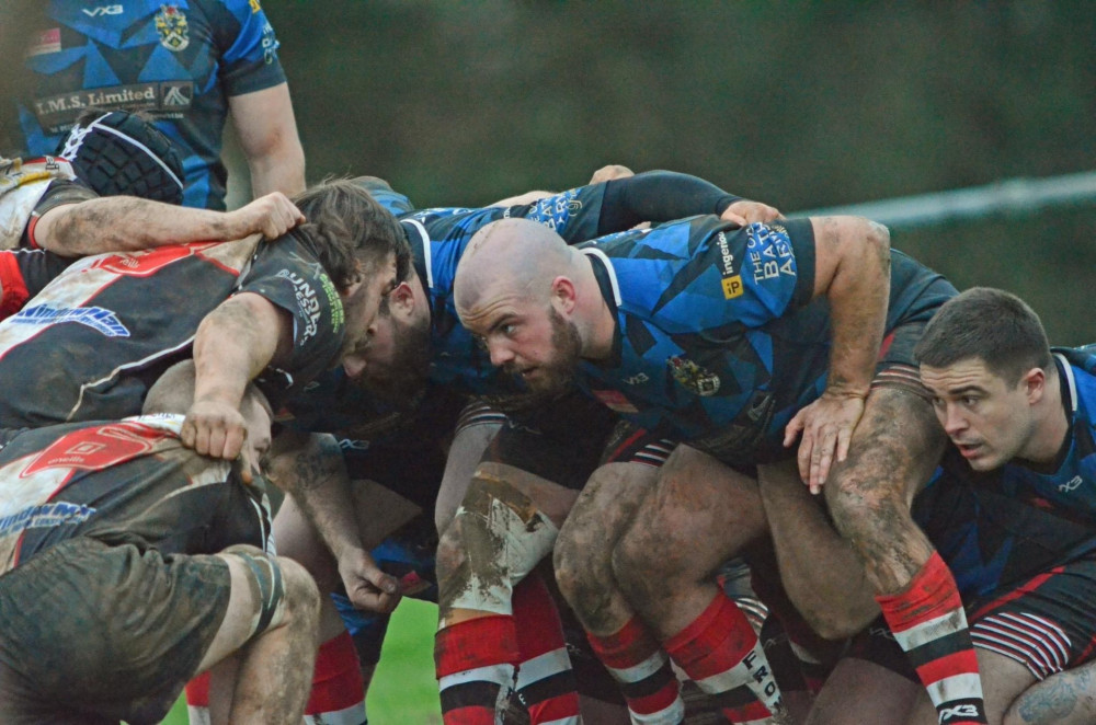 Photos by Mark Sangster  (Frome RFC in Blue/Black) Frome RFC first team against Yeovil RFC 