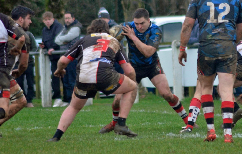 Photos by Mark Sangster  (Frome RFC in Blue/Black) Frome RFC first team against Yeovil RFC 